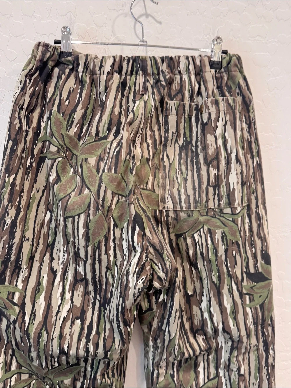 Cabela’s Realtree Camoflage Pants Mens Medium Tree Bark Hunting Camping Vintage